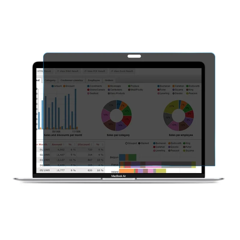 Privacy Screen Filter - Datenschutz-Displayschutzfilter für MacBook Air Pro 13