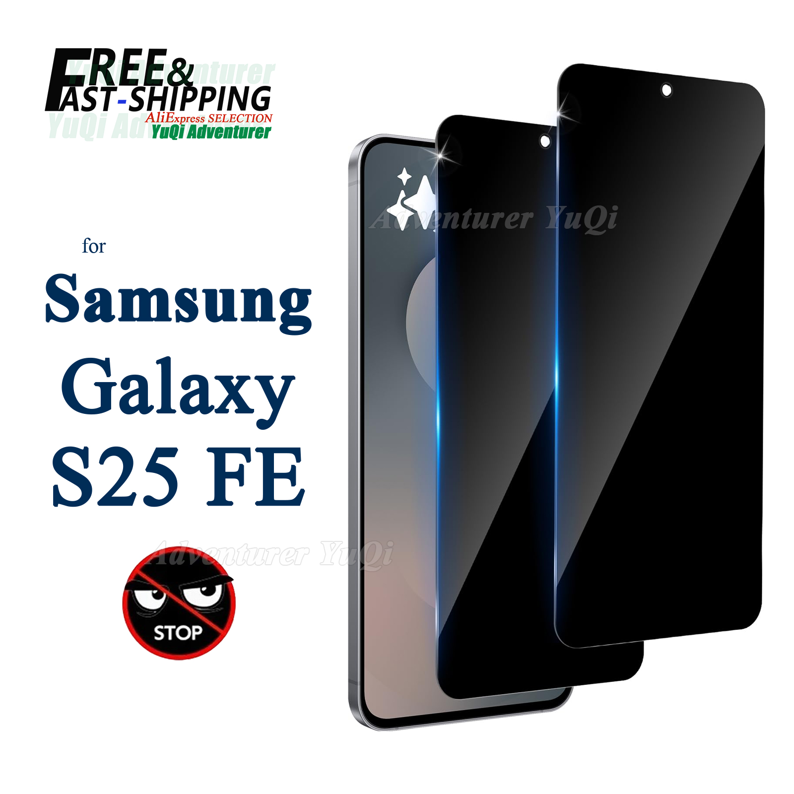 Privacy Screen Filter - Anti-Spionage-Displayschutz für Samsung Galaxy S25 FE