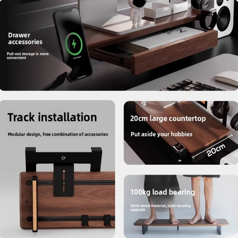Laptop Accessories Table - Z3 Pro Zubehör-Monitor Metall-Aufbewahrungsbox Modulare Computer-Schreibtisch-Trennwand