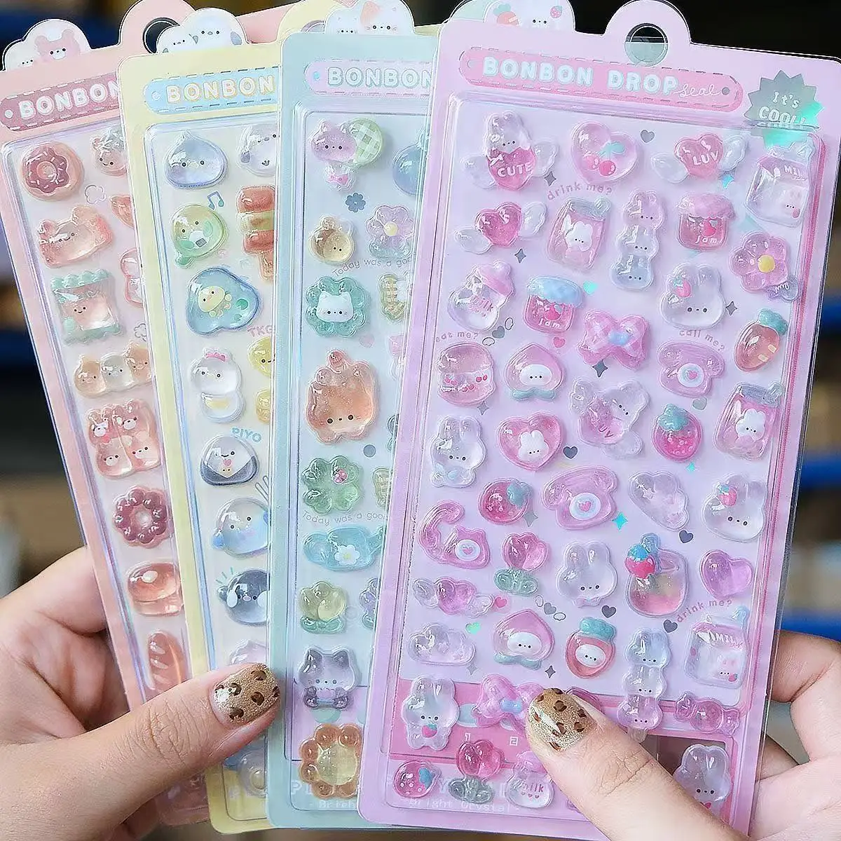 Laptop Accessories Aesthetic - 2027 Kawaii 3D Jelly Resin Aufkleber