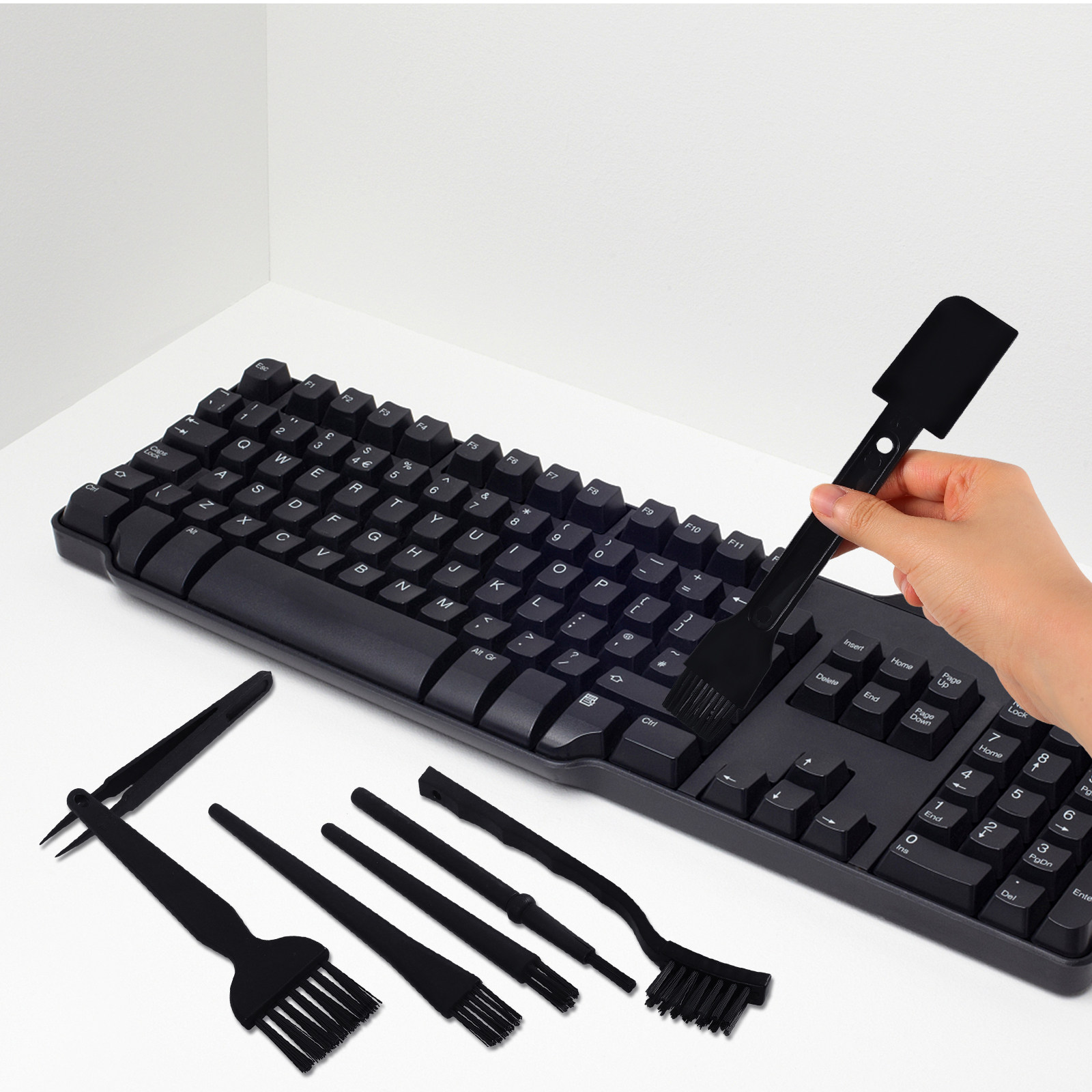 Laptop Electronics Accessories - 7-teiliges antistatisches Tastaturbürsten-Set, Laptop-Reinigungsset, Computer-Reinigungsbürsten, Elektronikzubehör,