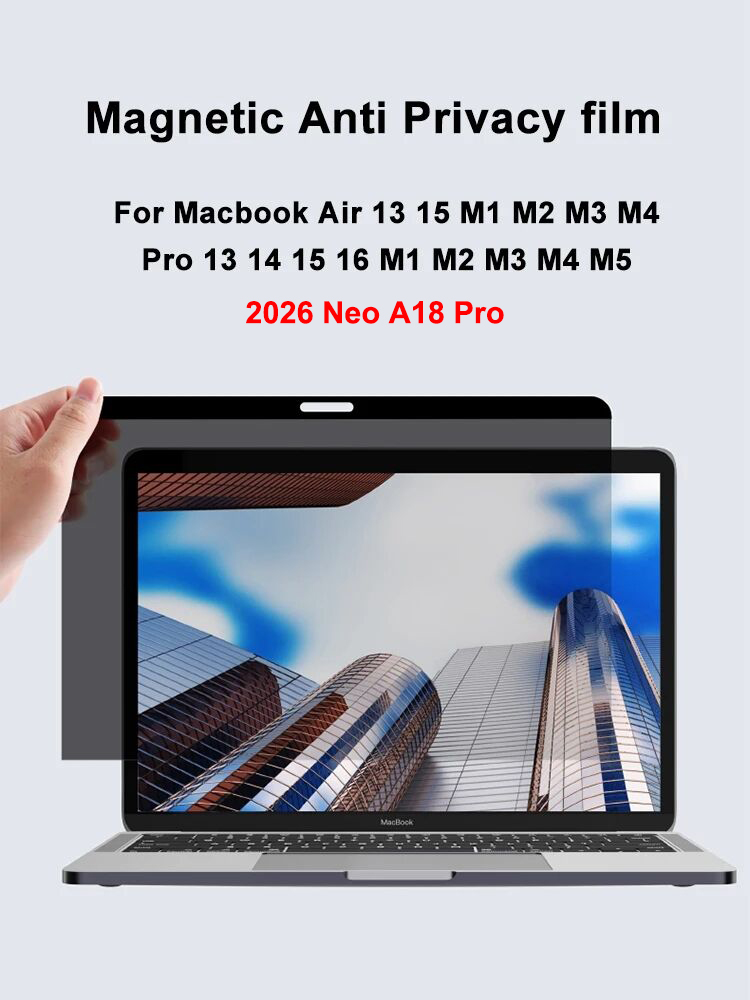 Privacy Screen Filter - Magnetische Anti-Spionage-Bildschirmschutzfolie für Macbook Neo 2026