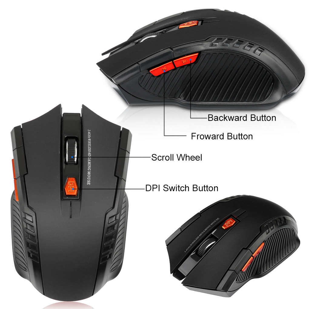 2,4G Drahtlose Maus 1600DPI Op – Laptop Electronics Accessories Bewertung und Preis