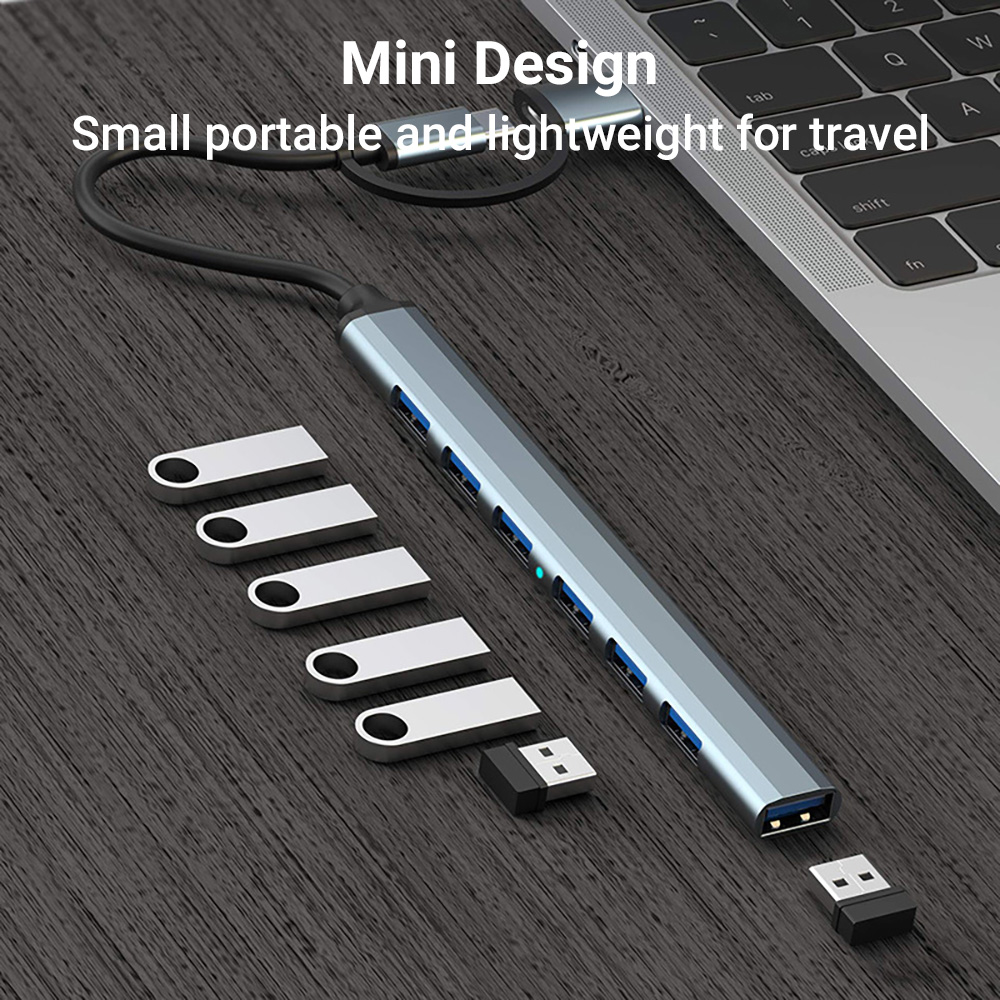 7-in-1 Dual-Head USB-C & USB D – Laptop Accessories That You Need Bewertung und Preis