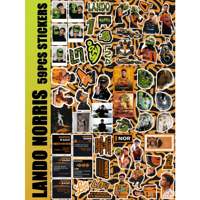 59-teiliges Lando Norris-Aufkl – Laptop Accessories Aesthetic Bewertung und Preis