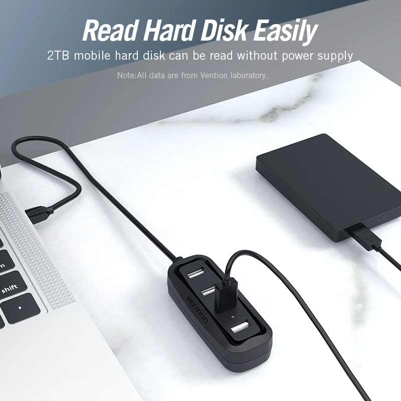 Vention USB 2.0 HUB 4-Port mit – Laptop Electronics Accessories Bewertung und Preis