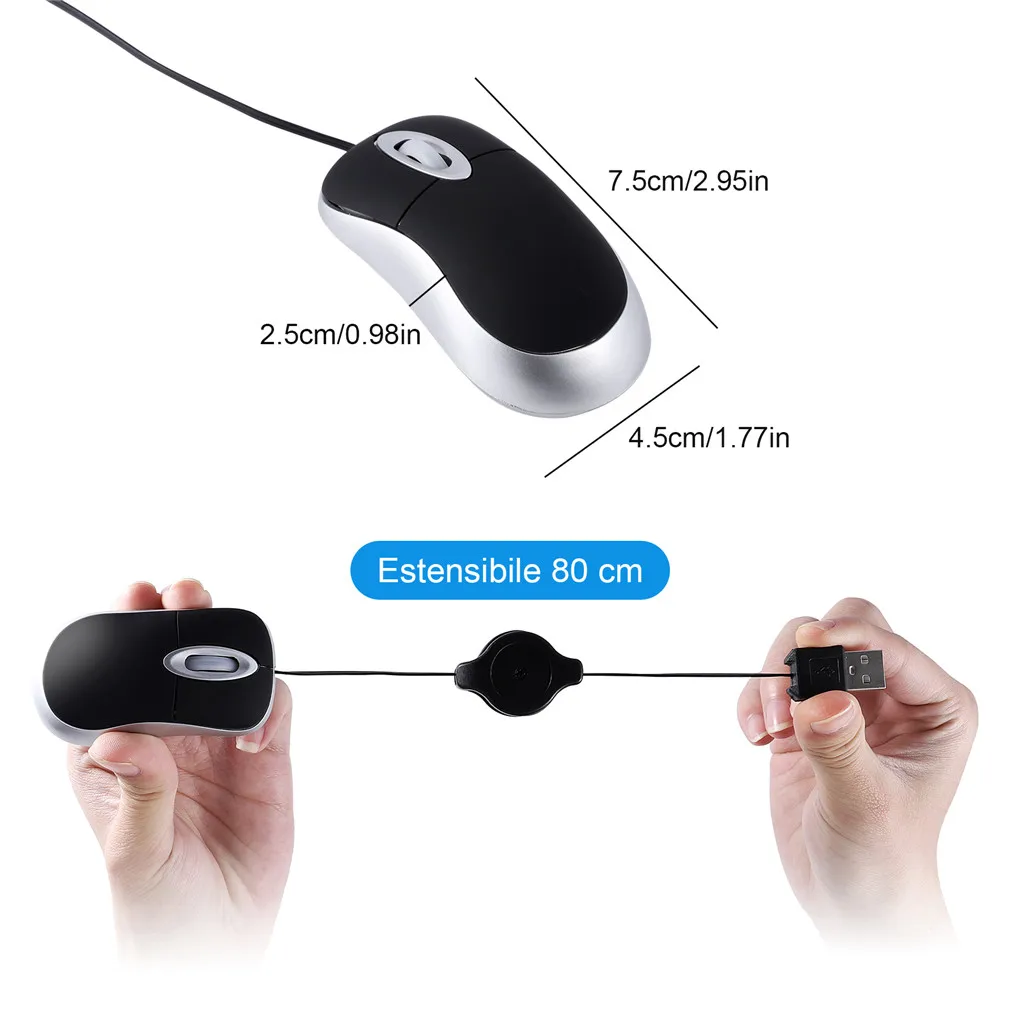 Tragbare optische Mini-Maus, e – Laptop Electronics Accessories Bewertung und Preis
